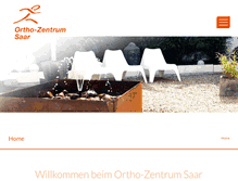 Tablet Screenshot of ortho-zentrum-saar.de